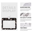 thumbnail image 4 of Susaid Flowers Print ID Badge Holder with Double-Sided Windows Horizontal Hard Plastic Case Black Card Protector Pouch for Office School ID Credit Cards, 4 of 7