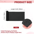 thumbnail image 2 of Uxcell 2pcs Crepe Paper Roll 8.2ft Long 7 Inch Wide for Wedding Ceremony Various Large Festivals Decoration, Black, 2 of 6