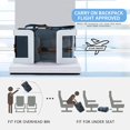 thumbnail image 3 of G-FAVOR 40L Travel Backpack, Vintage Canvas Rucksack Convertible Duffel Bag Carry On Backpack Fit for 17.3 Inch Laptop Bag, 3 of 7