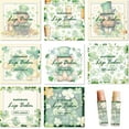 thumbnail image 6 of Colorful 80Pcs 8 Styles Christmas Lip Balm Sticker Red Flower Wreath Homemade Skincare Products Self-Adhesive Waterproof Lip Balm Labels Stickers for Tube Containers Cosmetics Lipsticks (5cm/2inch), 6 of 9