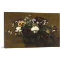 thumbnail image 1 of ARTCANVAS Pansies Canvas Art Print by Henri Fantin-Latour - Size: 26" x 18" (1.50" Deep), 1 of 9