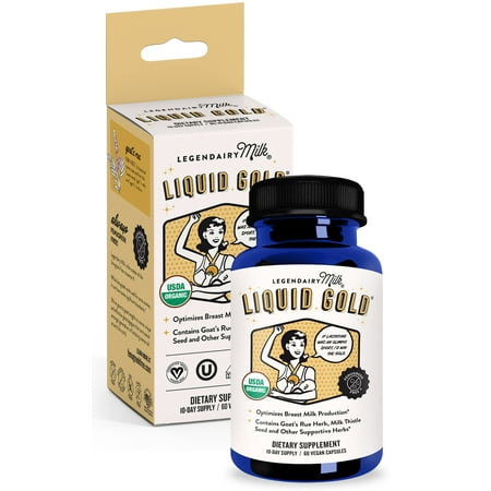 UPC: 0853792007005 | Legendairy Milk Liquid Gold Adults Lactation Supplement Organic Ingredients 60 Caps