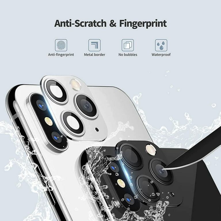 Metal Back Camera Lens Tempered Glass Screen Protector for iPhone 11/11 Pro  Max For IPhone 11/11 Pro Max Accessories Camera Lens Protector Film