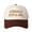 Brown-Beige, variant on LIFTERALY JUST A GIRL Embroidered Trucker Hat Color Block Baseball Cap, Adjustable Unisex, Travel Essential