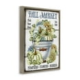 thumbnail image 4 of Stupell Industries Vintage Pumpkins & Hydgrangea Holiday Painting Brown Floater Framed Canvas Art Prints Wall Art, 17 x 21, 4 of 10