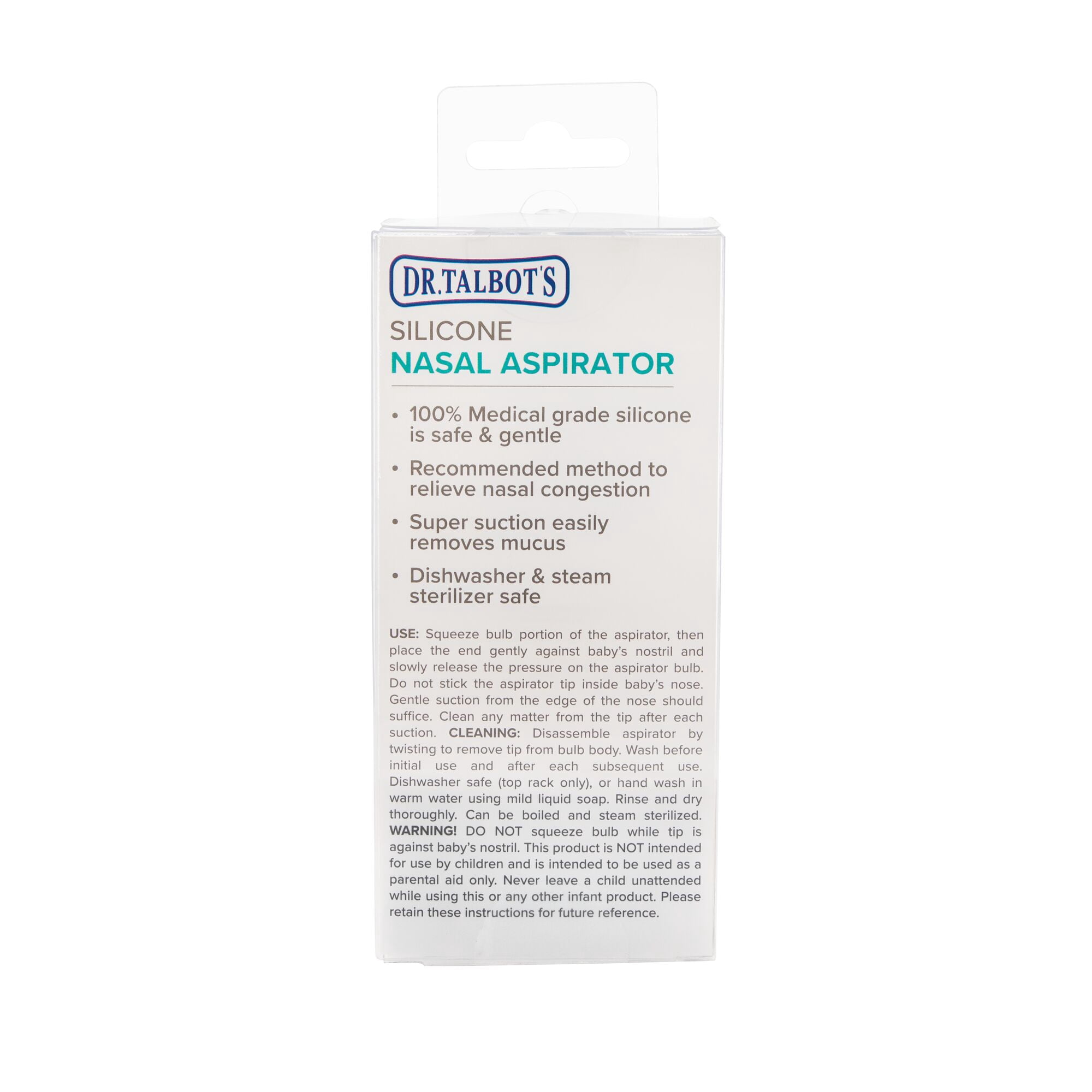 Dr. Talbot's Large Silicone Nasal Aspirator with Cover
