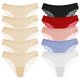 thumbnail image 1 of TrowBridge-Conjunto de bragas de 10 piezas para mujer, ropa interior femenina de encaje dulce, lencería Sexy ahuecada, calzoncillos de satén de seda suave, calzoncillos acogedores, 1 of 4