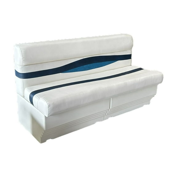Horizon Manufacturing Elite Series 55" Pontoon Bench Seat Cushion bases W/N/B 3212-2x3009-AADK