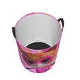 thumbnail image 3 of Cesto para ropa sucia SuperKitties, cesta de almacenamiento circular plegable impermeable con asa, cesta organizadora de juguetes para ropa sucia, decoración para dormitorio y baño, tamaño mediano, 3 of 8