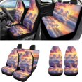 thumbnail image 2 of Uorisanigo Fantasy White Horse Car Seat Covers Set with Steering Wheel Covers/Seat Belt Shoulder Pad/Center Console Cover/Headrest/Gear Shift & Handbrake Cover/Cup Coasters/Keychain,18 Packs, 2 of 7