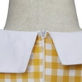 thumbnail image 5 of Women's Civil War Dress Victorian Dickens Costume Civil War Yellow Vintage Plaid Dress, 5 of 6