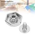 thumbnail image 4 of 30 Sets Rivet Screw Set 8mm Zinc Alloy Hollow Hex Head Rivets 6mm Crossed Iron Screws Rustproof and Long Lasting Rivets with Screws, 4 of 7