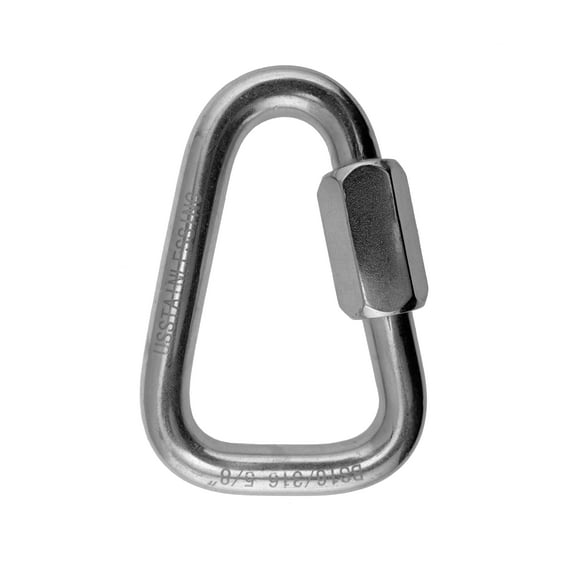 Stainless Steel 316 Delta Shape Quick Link 1/2" (12mm) Marine Grade Triangle