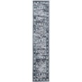 thumbnail image 2 of Contemporary Home Living 2' x 10' Medallion Border Rectangular Area Throw Rug Runner - Gray and, 2 of 4