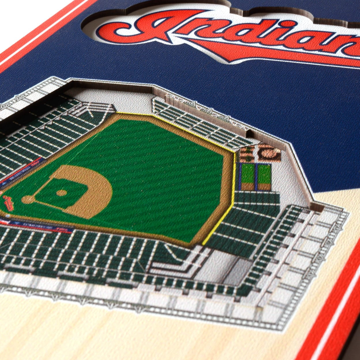 Cleveland Indians 6'' x 19'' 3D StadiumView Banner