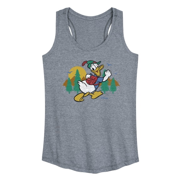 Disney - Mickey & Friends - Donald Duck Happily Going on a Hike - Women's Racerback Tank Top