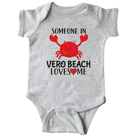 

Inktastic Someone in Vero Beach Loves Me Gift Baby Boy or Baby Girl Bodysuit