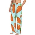 thumbnail image 2 of Easygdp Cartoon Carrot Men's Pajama Pant, Sleep Elastic Waistband Lounge Pants - Medium, 2 of 9