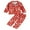 #C, variant on 1-8Y Toddler Boys Girls Satin Silk Long Sleeve Christmas Pajamas Set Kids Button Down 2PCS Pjs Sleepwear