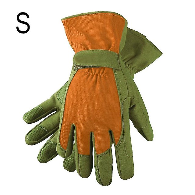 1 par de guantes de jardinería para mujer Camel, protectores de manos con protección contra espinas y pinchazos
