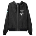 thumbnail image 2 of Men's Mitchell & Ness  Black Miami Heat Crew Full-Zip Jacket, 2 of 3
