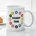 thumbnail image 3 of CafePress - Donut Time Mugs - 11 oz Ceramic Mug - Novelty Coffee Tea Cup, 3 of 4