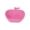Pink, variant on Apple - Shaped Baby Bowl - Durable Plastic Tableware for Mealtime & Parties, Eco - Friendly, Easy to Clean, Perfect for Snacks and Desserts,Beige