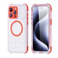 thumbnail image 2 of ShellTech for iPhone 15 Pro Waterproof Case, IP68 Underwater Case Built-in Lens & Screen Protector Shockproof Frosted Back Full Body Protection Cover for 15 Pro,Red, 2 of 14