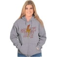 thumbnail image 3 of Flash Gordon Lightning Bolt Vintage Zip Up Hoodie Men's Women's Brisco Brands S, 3 of 6