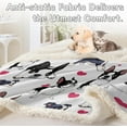 thumbnail image 6 of Red Hearts Dog Cat Print Plush Blanket Cute Puppy for Kids Adults 3D Animal Print Plush Blanket Gift for Pet Lovers (Boston Terrier,Twin, 60 x 80 Inches), 6 of 6