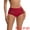 Red, variant on High Wasited Lace Full Coverage Panties 2XL Black