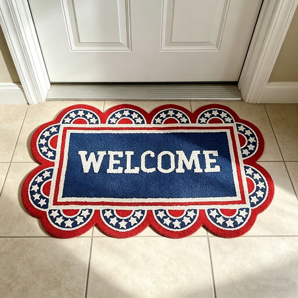 Independence Day Irregular Carpet Bedroom Cute Bedside Carpet Children's Room Decoration Carpet Bathroom Bathtub Foot Mat