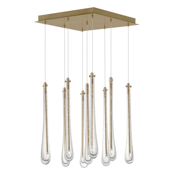 13.5W 9 Led Pendant-18 Inches Tall And 16.25 Inches Wide-Gold Finish Et2 Lighting E24217-118Gld