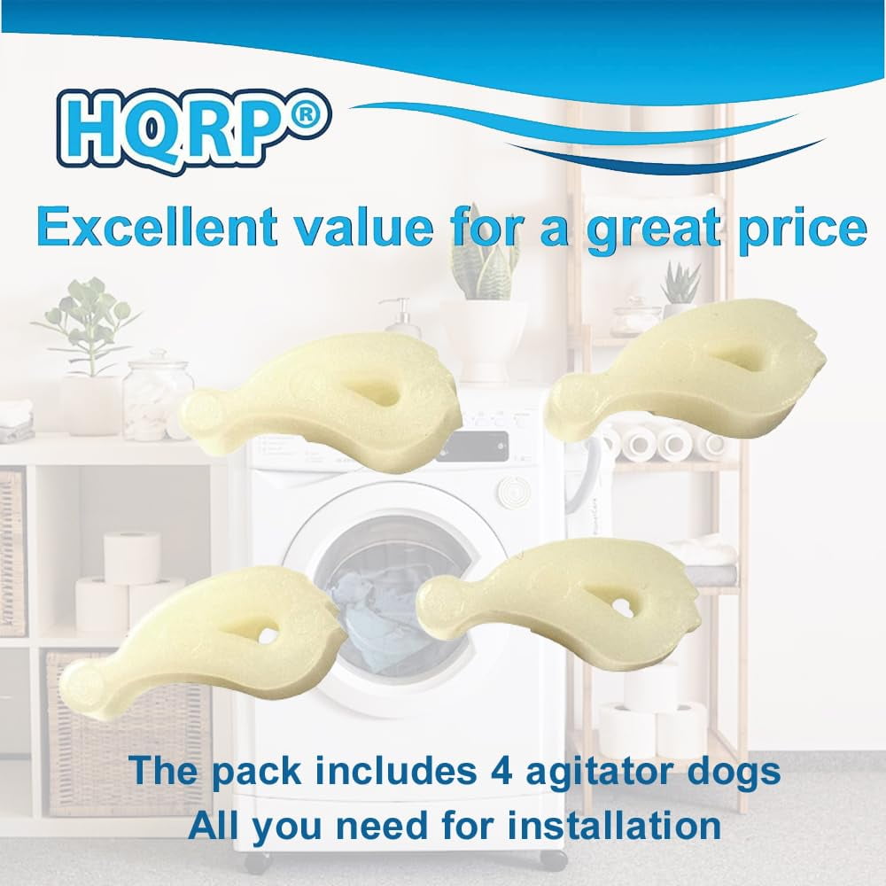 HQRP 8-Pack Washer Agitator Dogs Ears Works with Maytag 2DMTW5705TW1 3LMVWC100YW0 4GMVWC100YQ0