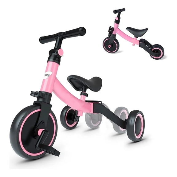 Triciclo 3 en 1 para Niños Multifuncional Bicicleta de Equilibrio con Pedales