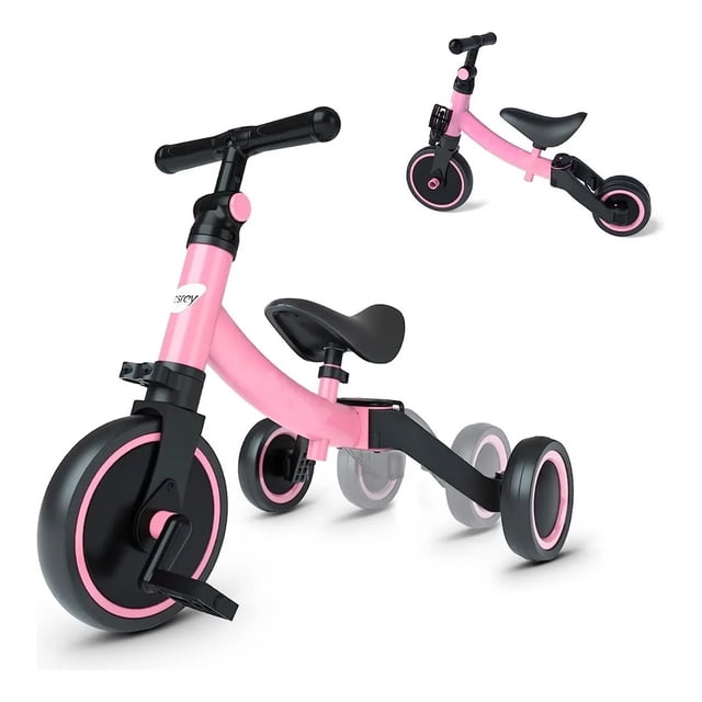 Triciclo 3 en 1 para Niños Multifuncional Bicicleta de Equilibrio con Pedales