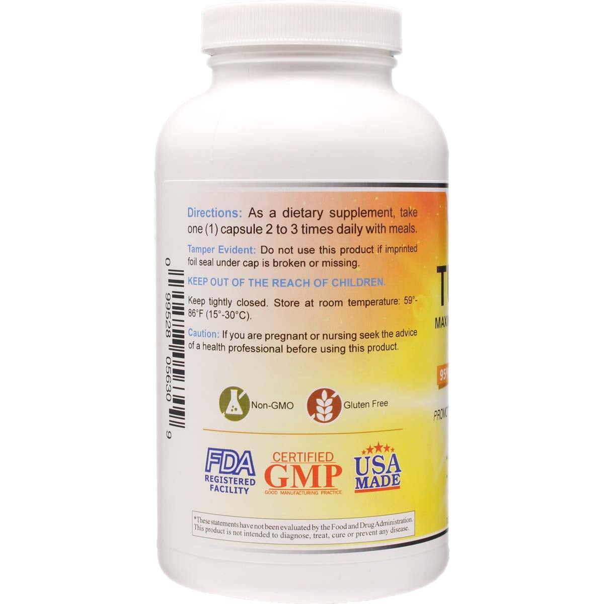 Maximum Strength Turmeric wit BioPerine - 95% Curcumin Extract, Formulated for Maximum Absorbsion (300)