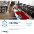 thumbnail image 6 of Elkay Elxh3322r Quartz Luxe 33" Drop In Double Basin Quartz Composite Kitchen Sink -, 6 of 7