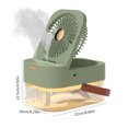 thumbnail image 4 of Mini Aire Acondicionado Ventilador de nebulización de escritorio portátil Ventilador enfriador de aire de mesa de 3 velocidades Uso en interiores (batería verde) Ehuebsd Libre de BPA, 4 of 8