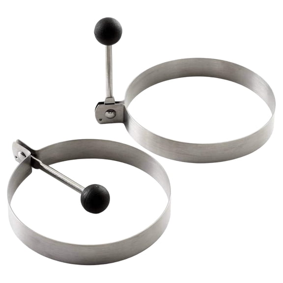 Norpro Egg Pancake Batter Omelet Burger Rings Perfectly Round Set of 2