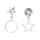 thumbnail image 1 of ATHENA Joyería Moissanite Mujeres Original 925 Perla Pendientes De Plata Diamante Stud M025, 1 of 4