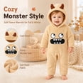 thumbnail image 2 of Baby Girls Long Sleeve Hooded Jumpsuit Animal Halloween Party Clothes Toddler Girls Halloween Size 18-24 Months, 2 of 7