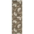 thumbnail image 3 of SAFAVIEH Florida Teodor Floral Shag Runner Rug, Smoke/Beige, 2'3" x 13', 3 of 7