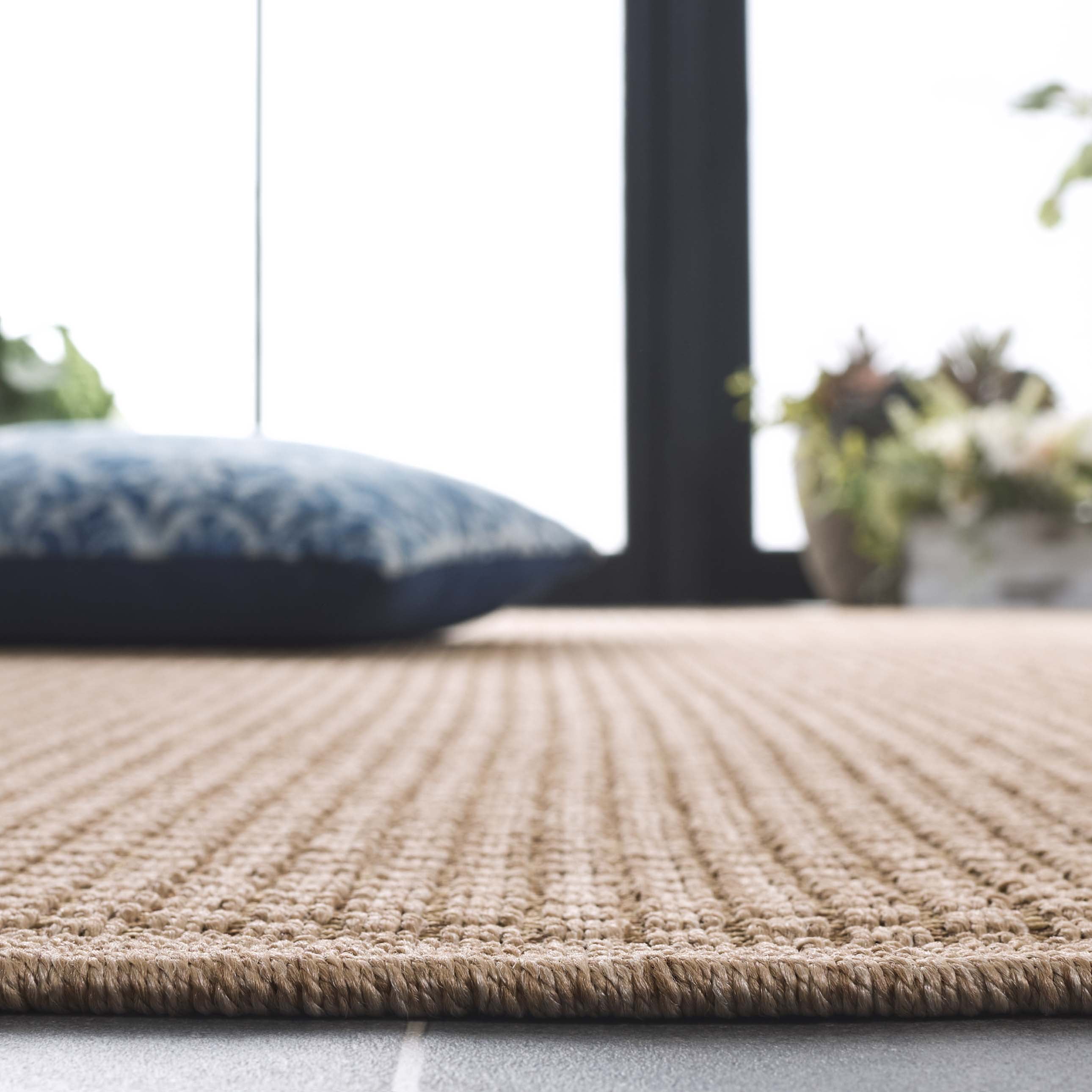 SAFAVIEH Atrium Sisal Langston Solid Indoor/Outdoor Area Rug, Beige, 8' x 10'