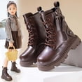 thumbnail image 6 of LvhaoGJOB Ankle Boots for Kids Lace-Up Design Side Zipper ankle boots short boots All Season Footwear, 6 of 9