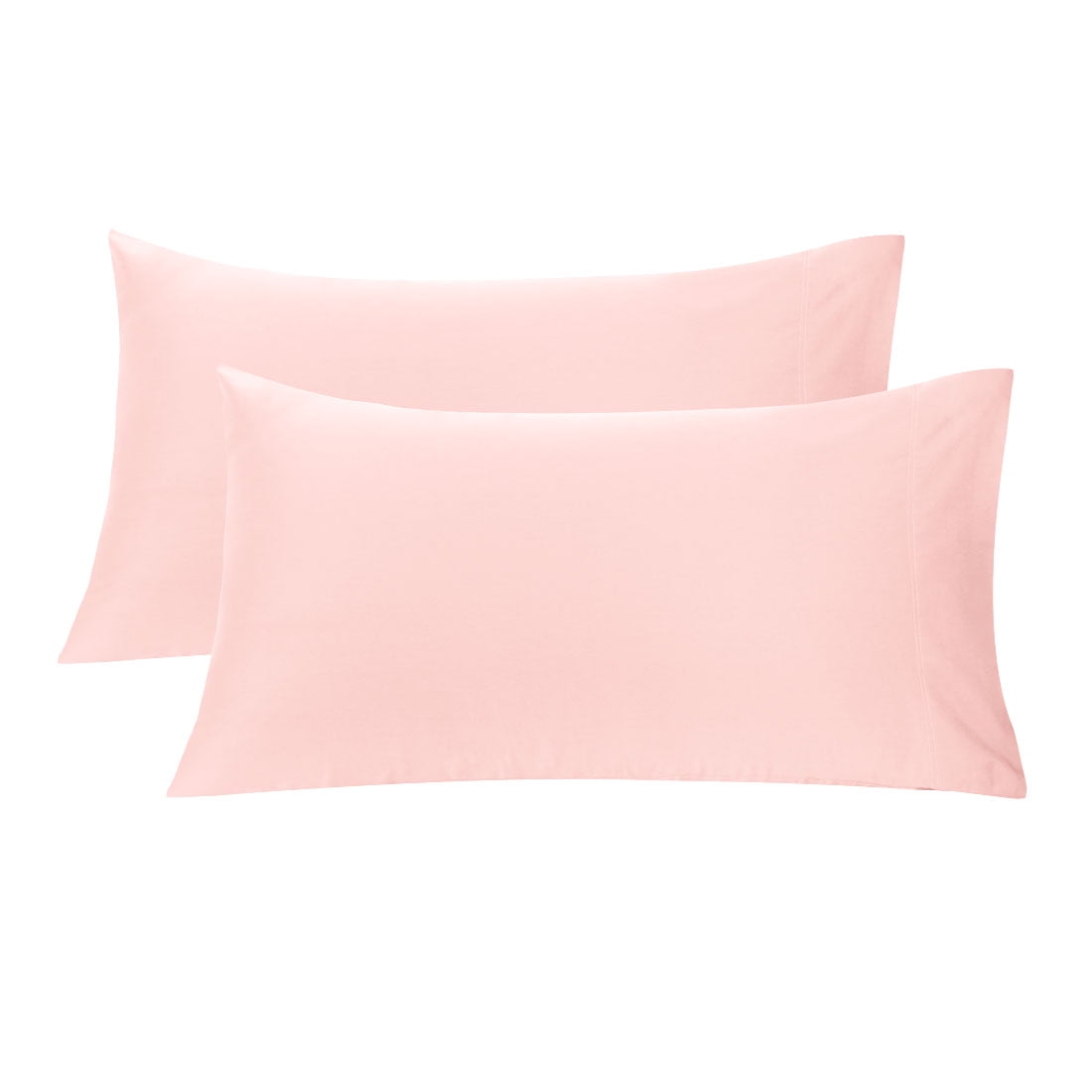 Unique Bargains 2pc pk Long Staple Combed Cotton Pillowcases Pink ...