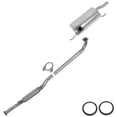 thumbnail image 1 of Northeastern Exhaust | Stainless Steel Resonator, Muffler Exhaust System Kit Compatible for Toyota Camry 1994-1995 2.2L | Free Gaskets and Clamp Included | Automotive Replacement Part, 1 of 4