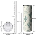 thumbnail image 5 of 20 OZ Coffee Tumble Insulated Coffee Mug with Straw,Thermal with Lids for Hot and Cold Drinks for School Camping, 5 of 7