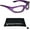Clear, variant on Bikershades Purple Frame Motorcycle Riding Glasses SMALL for Women and Girls