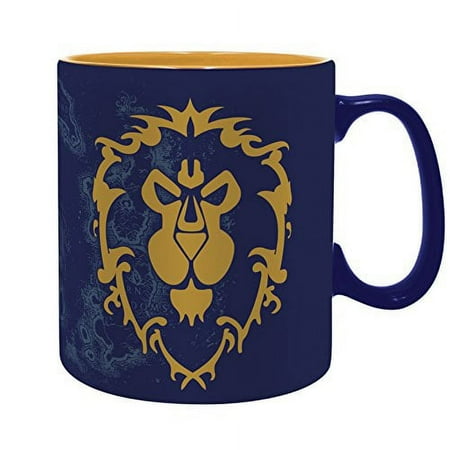 ABYstyle Officially Licensed World of Warcraft Alliance Ceramic Mug | 16 fl oz Coffee & Tea Cup – Official WOW Drinkware Gift for Gamers